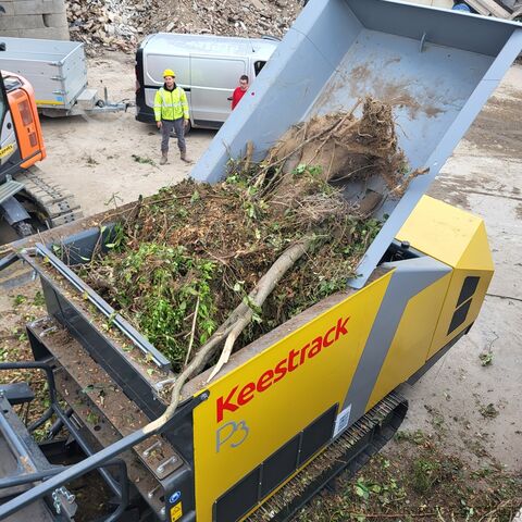 Two shaft shredder Keestrack P3