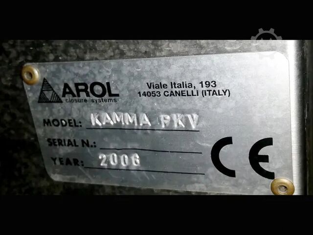 Kapak kapatma makinesi Arol KAMMA PK