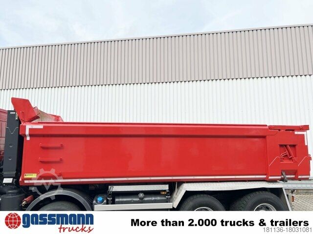 Caminhão para fins especiais Iveco Trakker AD410T50 8x4, Stahlmulde ca. 16m³, hydr.