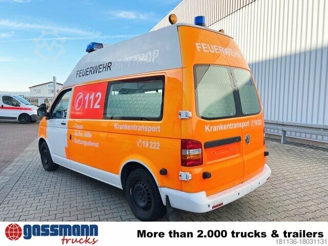 Feuerwehrfahrzeug Volkswagen T5 2.5 TDI 4x2, Krankenwagen