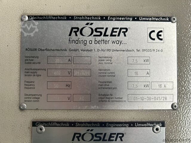Gleitschleifanlage Gleitschleifmaschine Rösler R620 Euro