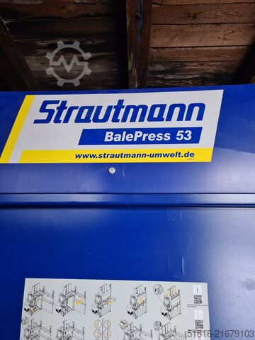 Paper baler Strautmann BalePress 53, year of manufacture. Strautmann BalePress