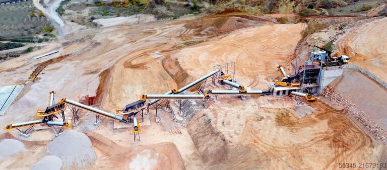 Peralatan penghancur / pabrik penghancuran FABO Stationary Crushing Plant Stationary Crushing and Screening Plants