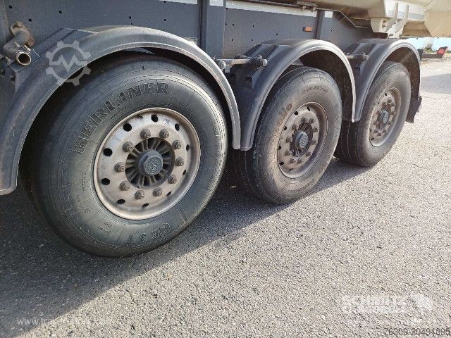 נגרר-מכולה עם הטפה Langendorf Kipper Stahlrundmulde 24m³