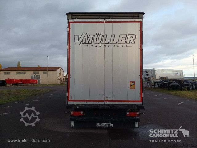 נגרר חצי פתוח עם ברזנט Schmitz Cargobull Curtainsider Mega Getränke