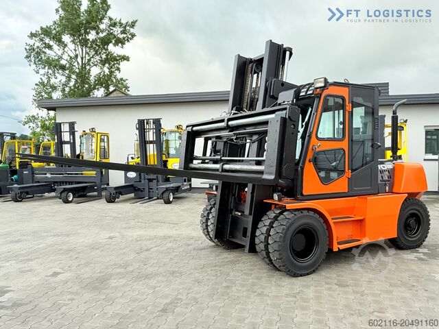 מלגזה ארבע גלגלים DOOSAN 70 / DUPLEX / FORK 2500MM / POSITIONER