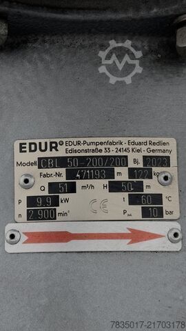 Процесний насос EDUR 28,8 кВт EDUR CBL 50-200/200