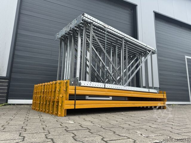 Regallänge: 30,72 lm. / St.: 2000x1100mm META (Thyssen) Multipal S Palettenregalanlage Palettenregal Regal