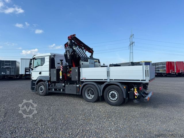 Camion cu platformă MAN 26.470 6x4-4 Hydrodrive Fassi Kran F545 Jib