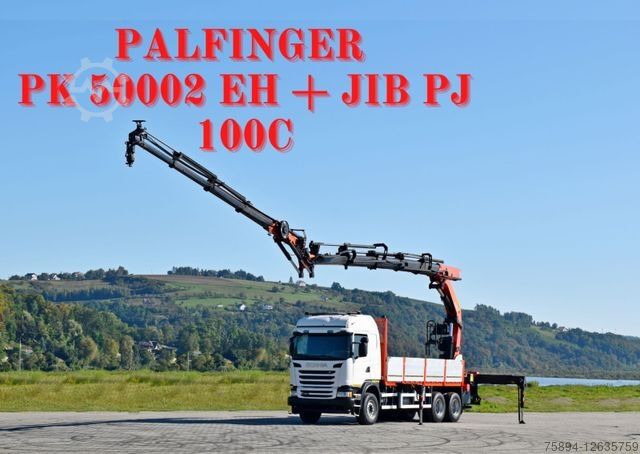 Scania G 490* PK 50002 EH + JIB PJ100C + FUNK /6x4
