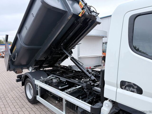 Furgón volquete FUSO Canter 7C18 HYFA Abrollkipper inkl. Mulde