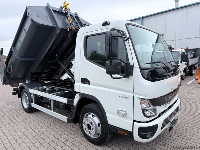 Furgón volquete FUSO Canter 7C18 HYFA Abrollkipper inkl. Mulde