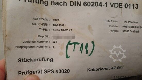 τροφοδότης ράβδων FMB - MACHINENBAU Turbo 10-72 XT