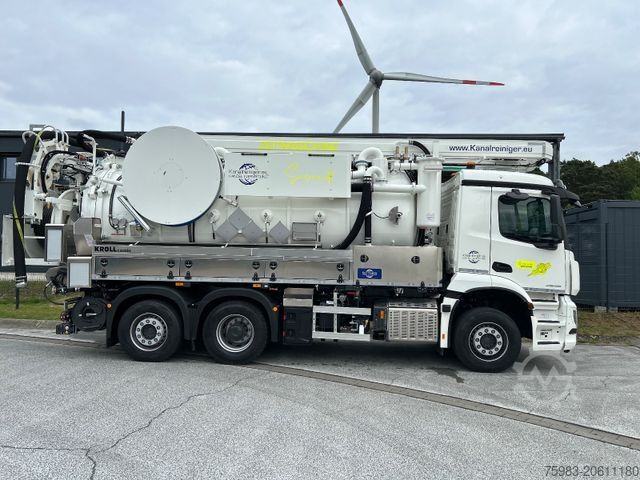 Camião-cisterna de vácuo MERCEDES-BENZ Arocs 2546 6x2 NEU ! KROLL Kombi HD SD ADR