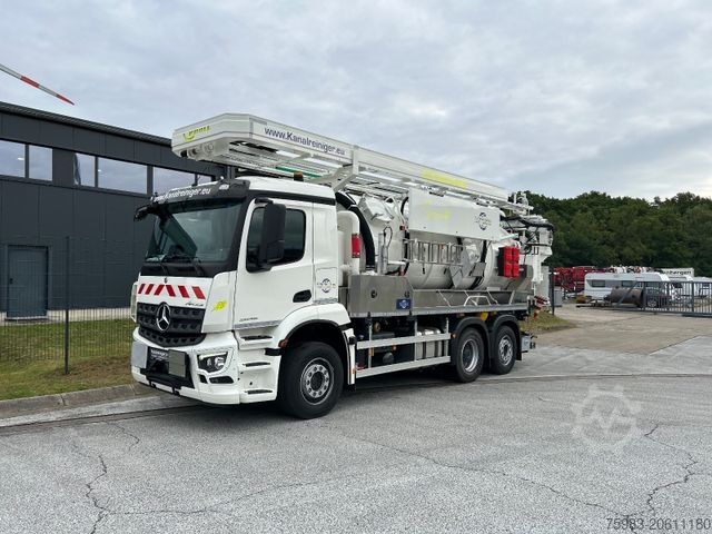 Camião-cisterna de vácuo MERCEDES-BENZ Arocs 2546 6x2 NEU ! KROLL Kombi HD SD ADR