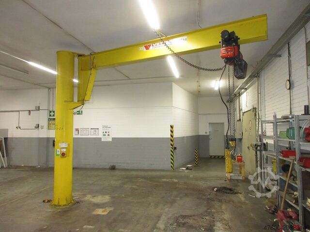 Paranco a catena per gru girevole a colonna Vetter Kran Drehkran Hallenkran 2000KG AS20 NL 2000Kg 2t L 4m + Kettenzug