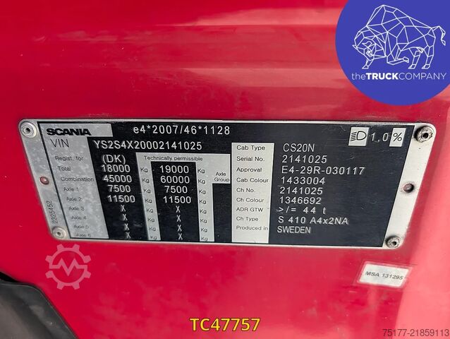Substâncias perigosas Scania S 410
