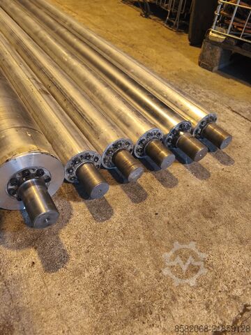 Roletes de alumínio para transporte de material Aluminum rollers for paper processing 