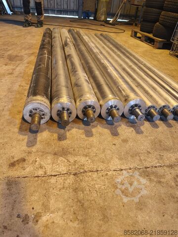 Roletes de alumínio para transporte de material Aluminum rollers for paper processing 