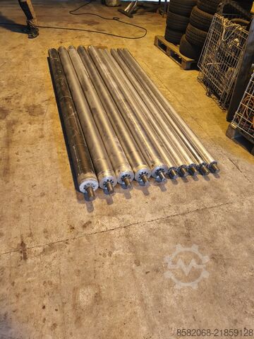 Roletes de alumínio para transporte de material Aluminum rollers for paper processing 