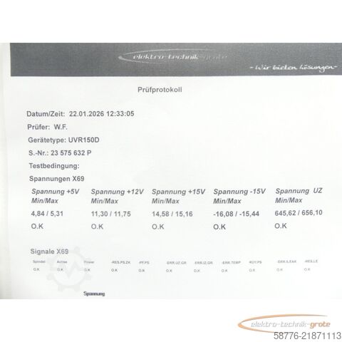 Component Heidenhain UVR 150D ID: 390 421-01 SN23575632P im Austausch (Exchange)