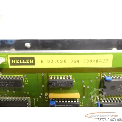 Component Heller uni-Pro 24.000914 Monitor mit E 23 Steuerkarte SN: 8429