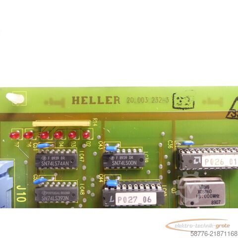 Component Heller uni-Pro 24.000914 Monitor mit E 23 Steuerkarte SN: 8429