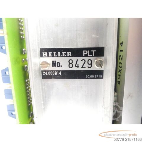 Component Heller uni-Pro 24.000914 Monitor mit E 23 Steuerkarte SN: 8429