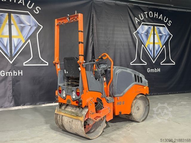单钢轮压路机 HAMM TANDEM WALZE / ROLLER HD 8 VV KUBOTA KNICKGELENK