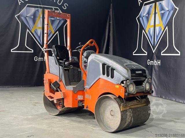 单钢轮压路机 HAMM TANDEM WALZE / ROLLER HD 8 VV KUBOTA KNICKGELENK