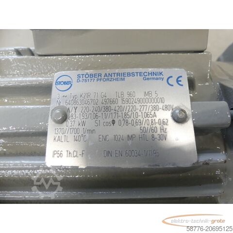 Motor Stöber Stöber K21R 71 G4 Getriebemotor mit C002G0031D71L4 / 1894812 Getriebe