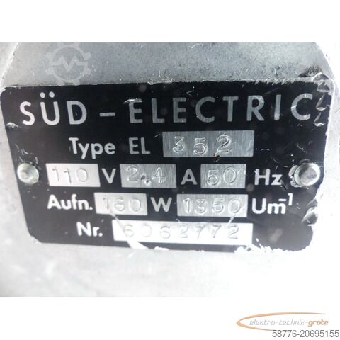 引擎 Süd - Electric Lüftermotor Typ EL 352 SN: 606272