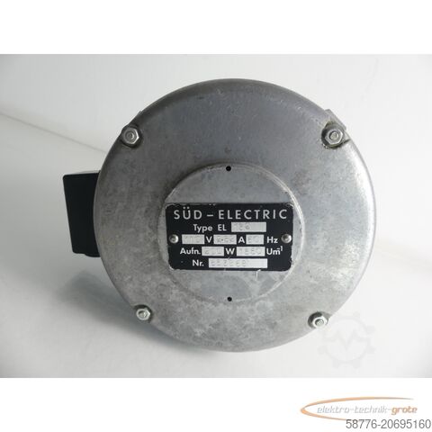Motor Süd-Electric Ventilatormotor Typ: EL 132 110V~ 2,52A 60Hz SN: 653868