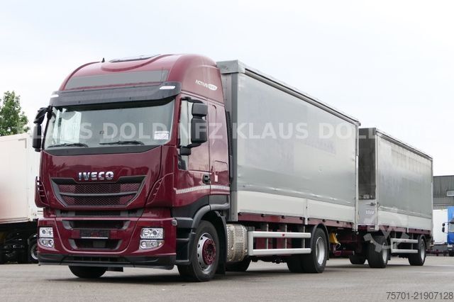 Φορτηγό πλατφόρμα με μουσαμά IVECO Stralis 460 PP Komplettzug Durchladesystem