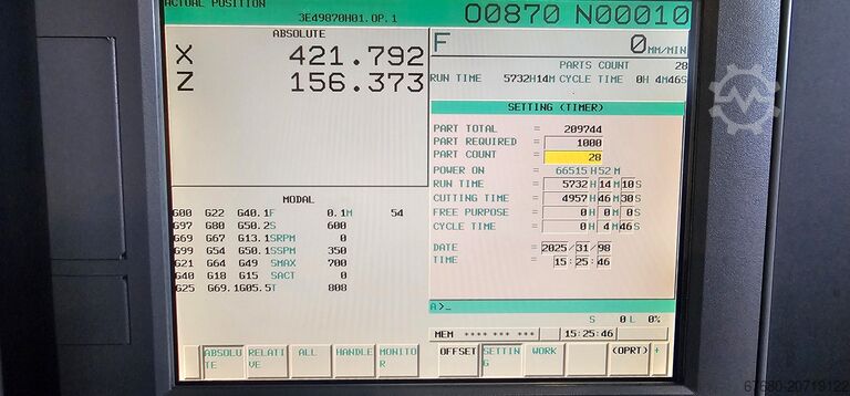 CNC lathe Doosan Puma 2600