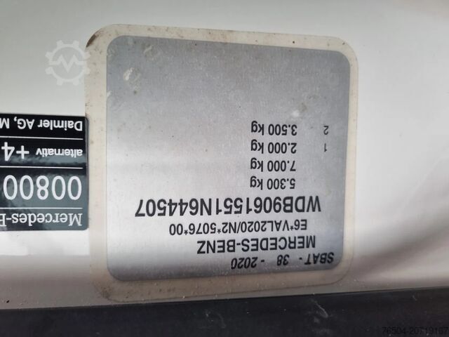 Maleta Mercedes-Benz Sprinter 513 CDI Koffer 21kub 130 pk Euro 5B GV...