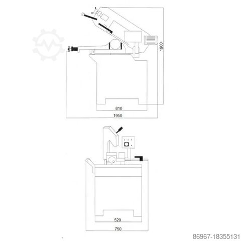 Sierra de cinta CORMAK BS260G