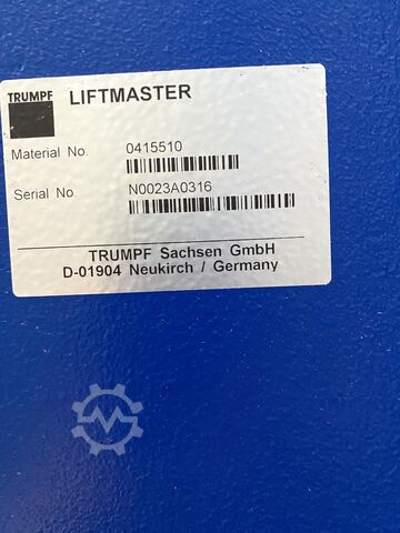 Lasersnijmachine Trumpf TruLaser 3030 (L20) + LiftMaster + STOPA