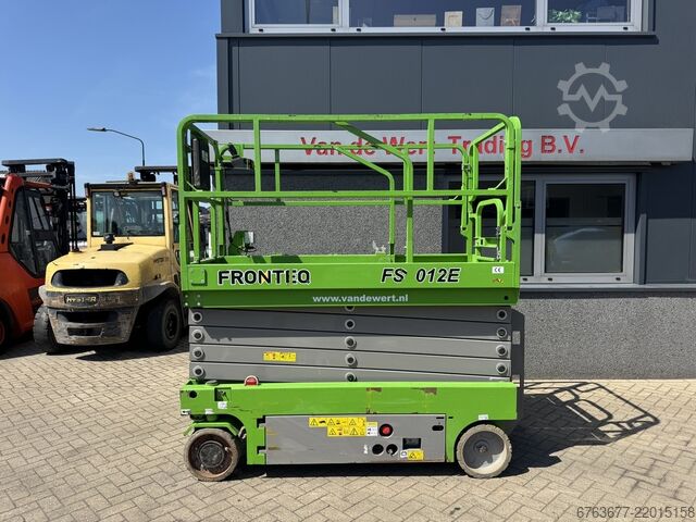 Fronteq FS1012E sakselift / saks / arbejdsplatform, 11,8 m arbejdshøjde, elektrisk, 2020 FRONTEQ FS1012E Schaarhoogwerker / Sciccor / Arbeitsbuhne 11.8M Werkhoogte Elektrisch 2020