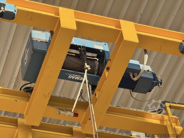 Puente grúa birraíl 26.000 mm x 2x5 toneladas - 2007 DEMAG Dubbelligger Bovenloopkraan