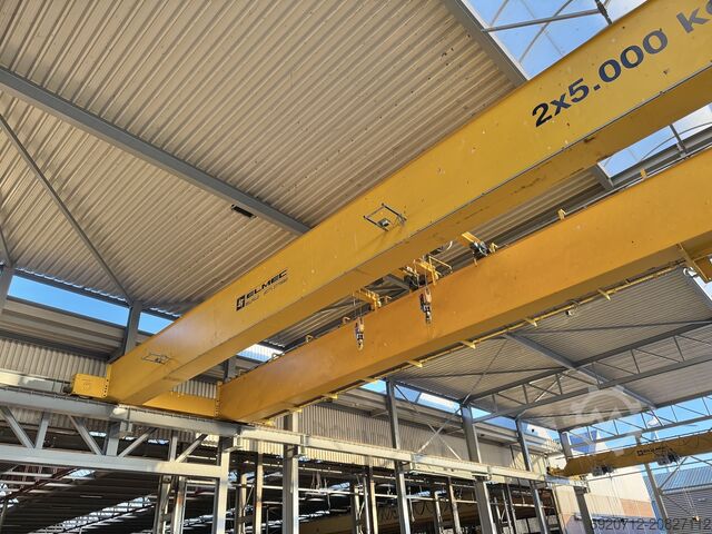Puente grúa birraíl 26.000 mm x 2x5 toneladas - 2007 DEMAG Dubbelligger Bovenloopkraan