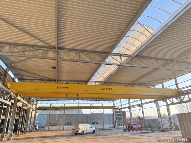 Puente grúa birraíl 26.000 mm x 2x5 toneladas - 2007 DEMAG Dubbelligger Bovenloopkraan