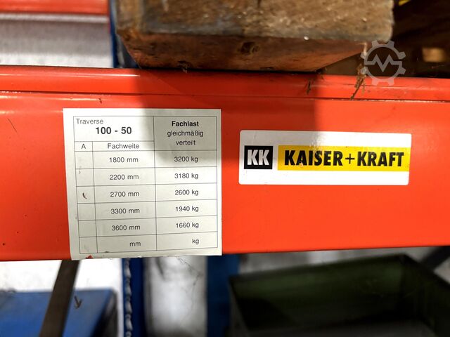 Schwerlastregal ohne Inhalt KAISER + KRAFT heavy-duty shelving without contents