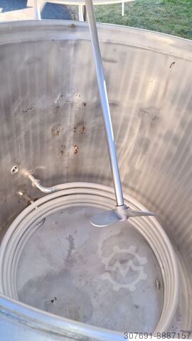 1000 Liter Tank With Agitator And Heating Spiral Unbekannt unbekannt