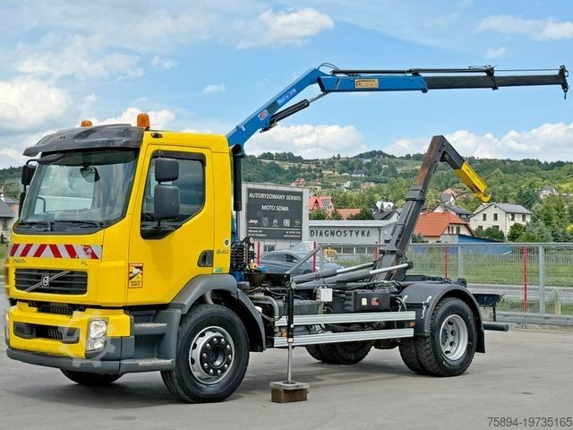Камион с кука за контейнери VOLVO FL 240 * Abrollkipper * HMF 270 K2 * TOPZUSTAND