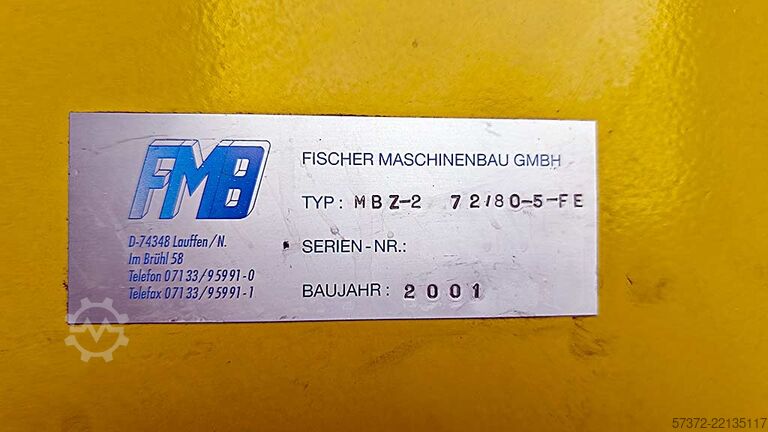 CNC加工中心 Fischer Maschinenbau MBZ-2 72/80-5-FE