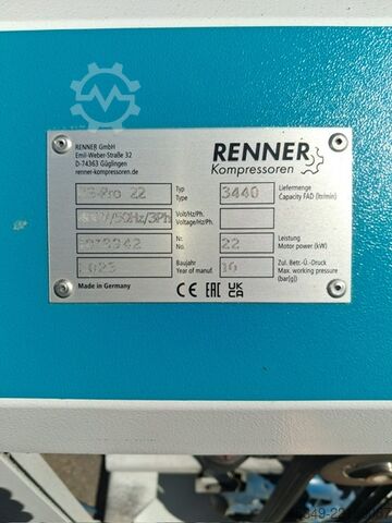TOP / Année de fabrication 2023 / 10 bar / 22 kW Renner RS Pro 22