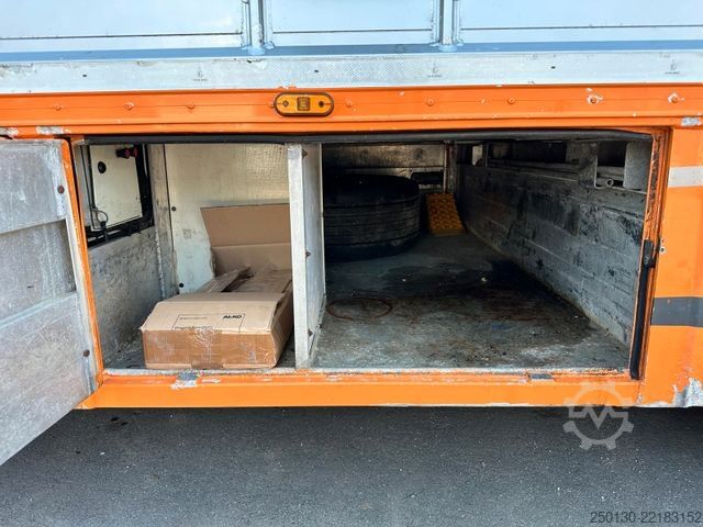 Semi-remorque pour bétail Finkl SAV35 4.Stock Hubdach Lift Tränke Tridec