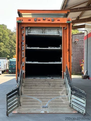 Semi-remorque pour bétail Finkl SAV35 4.Stock Hubdach Lift Tränke Tridec
