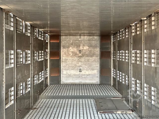 Semi-remorque pour bétail Finkl SAV35 4.Stock Hubdach Lift Tränke Tridec